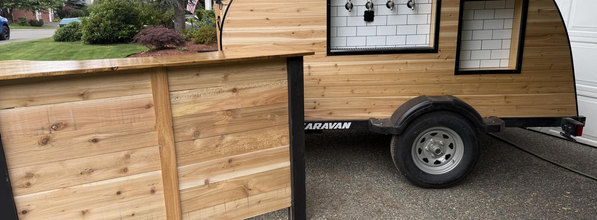 Beverage tap trailer